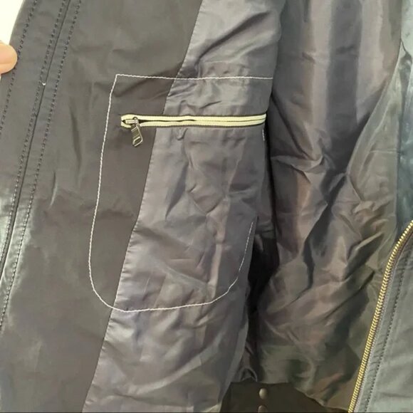 Hugo Boss Cael Gray Windbreaker Bomber Varsity Zip-up Jacket Coat - Picture 6 of 8